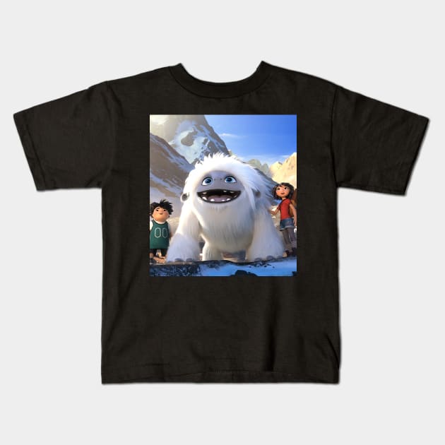 Abominable A Magical Yeti Kids T-Shirt by Aventi